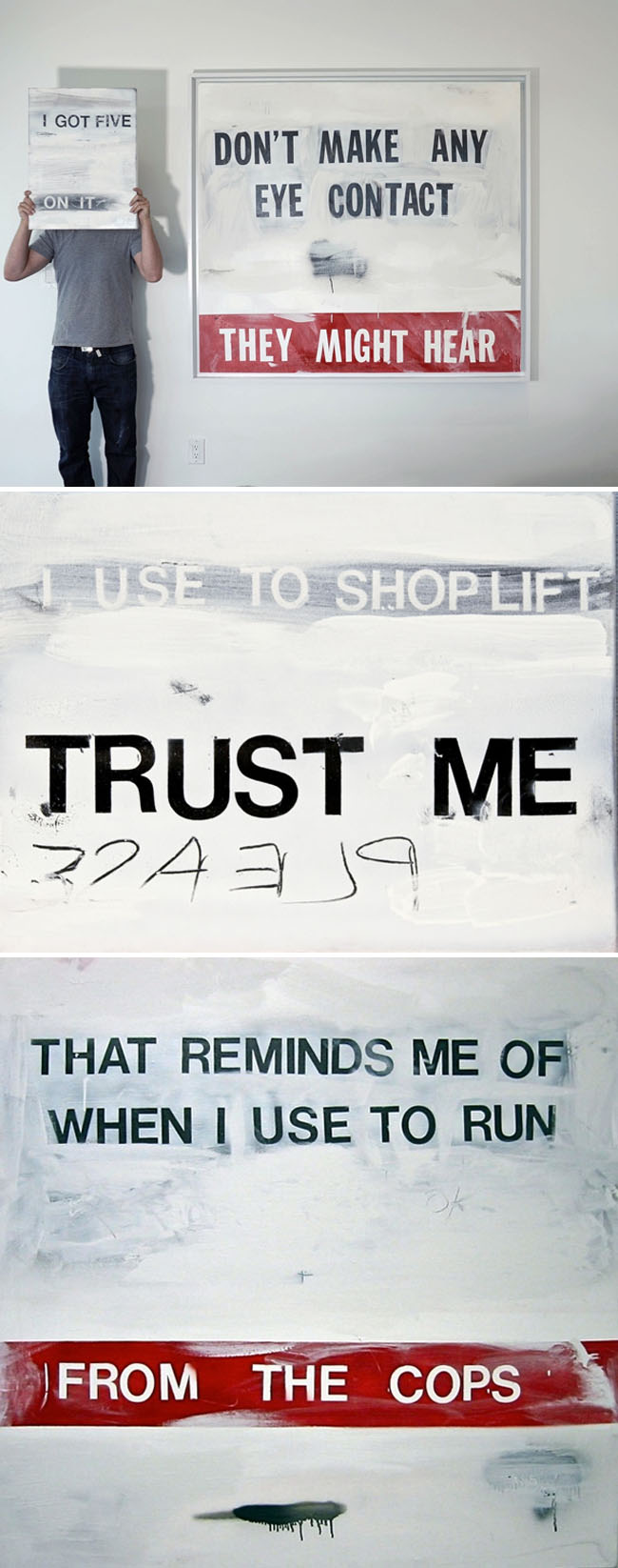 humorous signs, billboards, edgy text, Sergio Garcia, Scope Miami, collabcubed