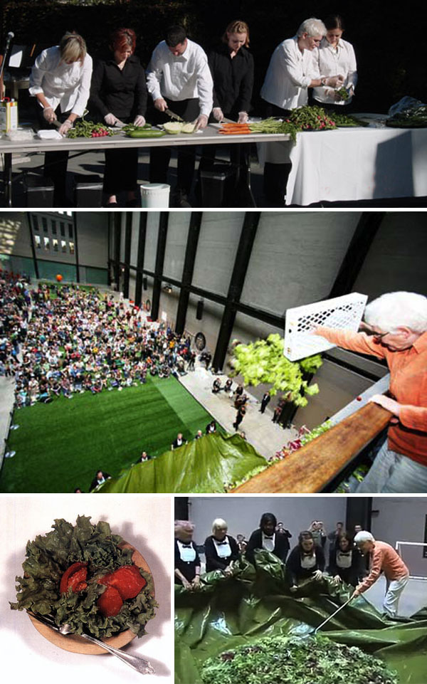 Alison Knowles, Fluxus, Art, High Line, NYC event, april 22nd, Make a Salad, collabcubed