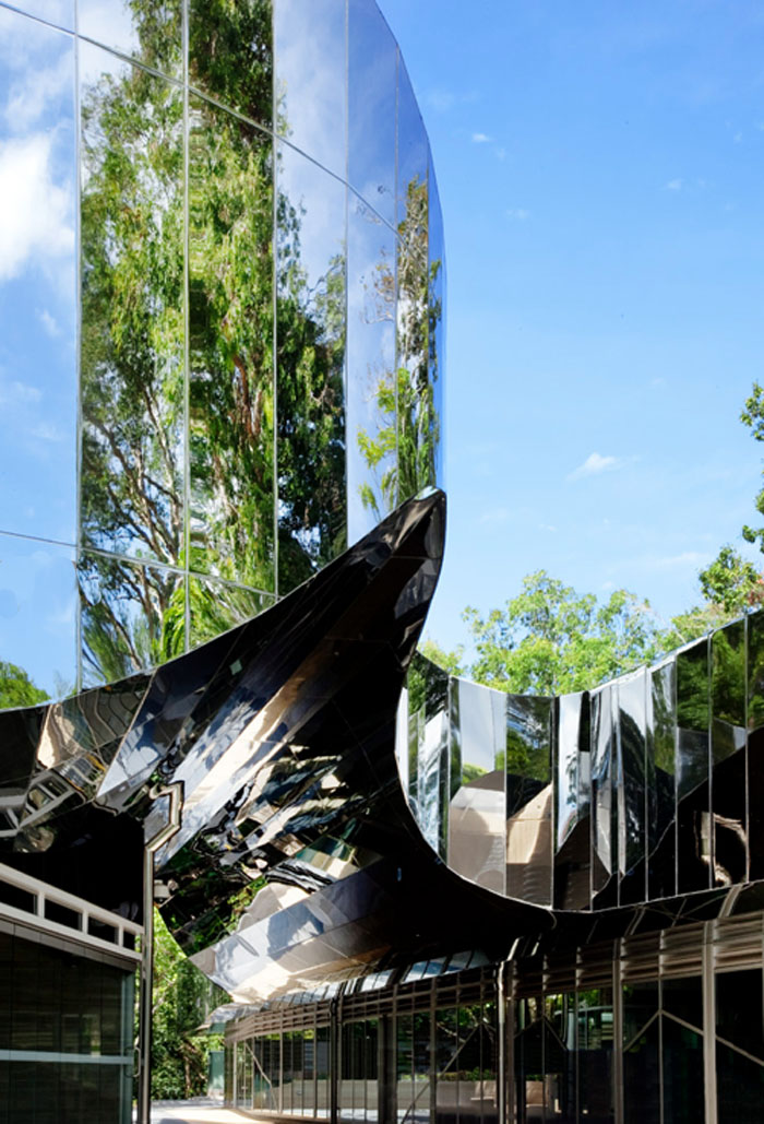 Sustainable architecture, Australia, Charles Wright Architects, reflective facade, collabcubed