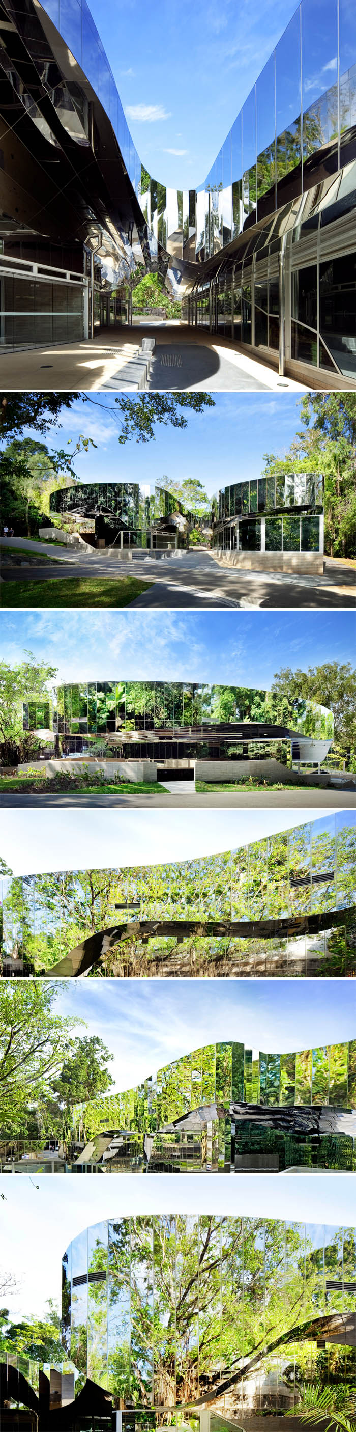 Sustainable architecture, Australia, Charles Wright Architects, reflective facade, collabcubed