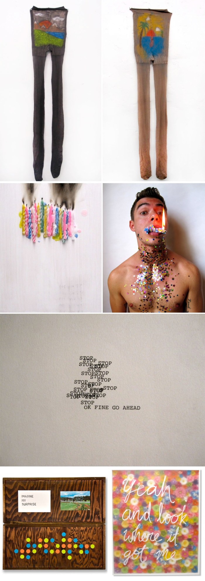 Student work, mixed media, Affordable art fair, contemporary art, balloon, Eric Mistretta