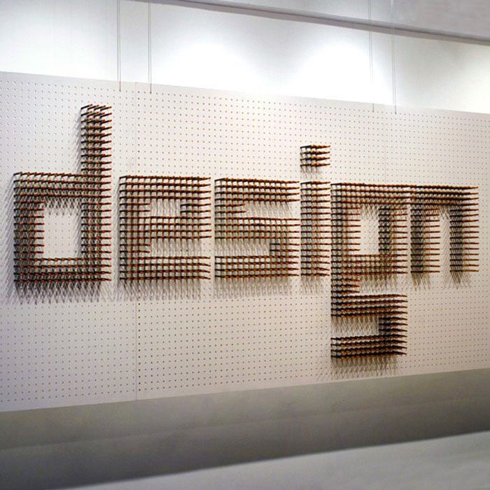 2804 Pencils to create signage, typography, signage design, office design, Spagnola and Associates
