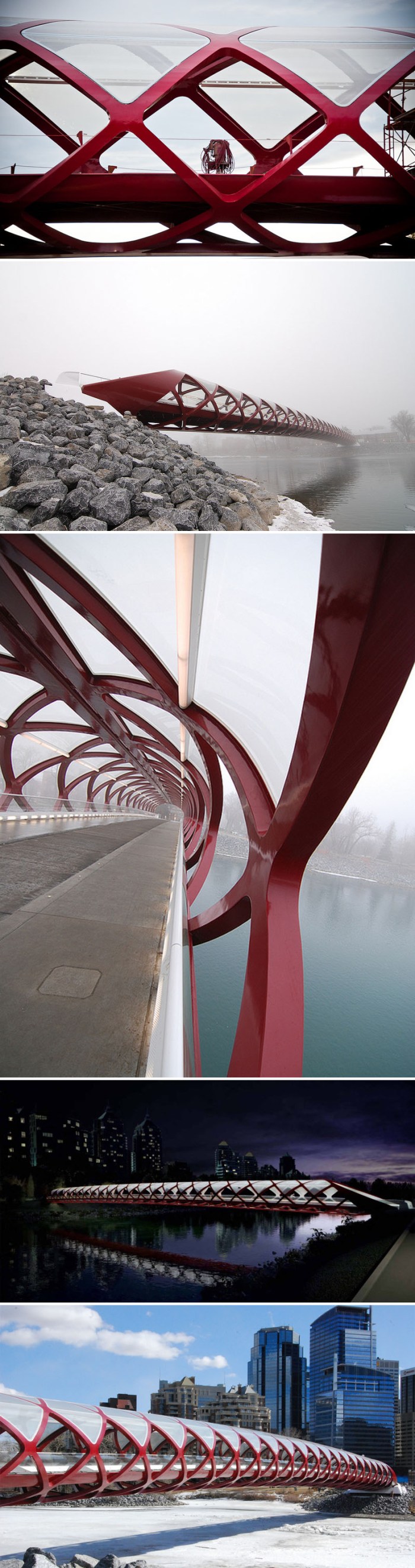 Santiago Calatrava, Peace Bridge, Helix, Contemporary Bridge Design, Pedestrian Bridge,Calgary, Canada