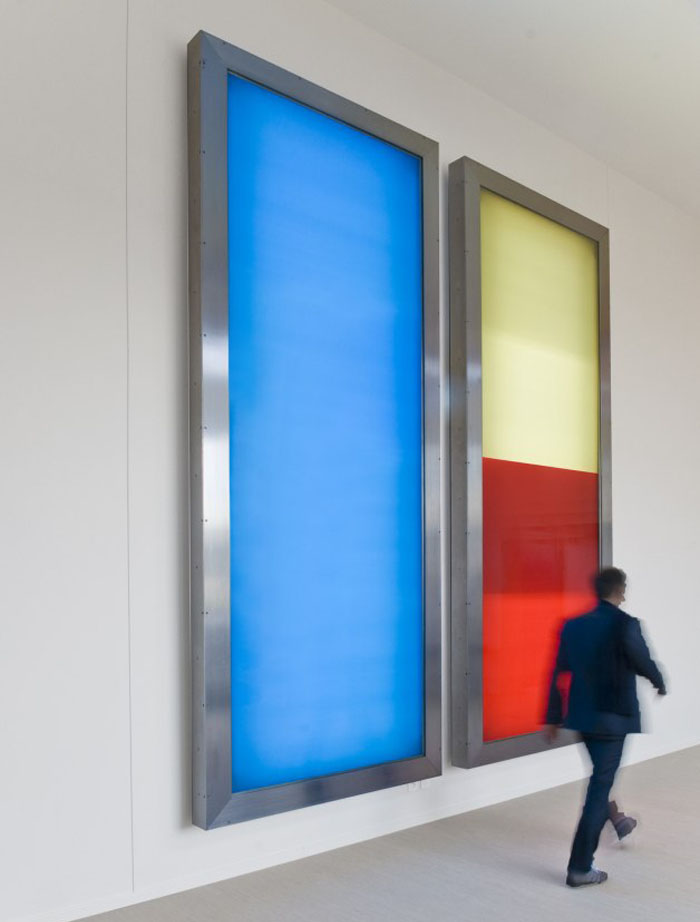 Kinetic Light Installation at Granoff Center at Brown University by Realities United