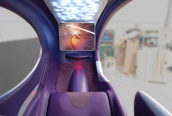 Air Lair, Concept Pod Entertainment seating for Business Class flying, Factory Design, Contour Aerospace, collabcubed 