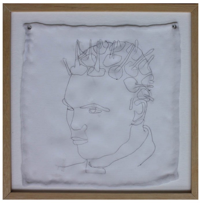 Carlos-Franklin_Elegance_Hair-Embroidered-Portraits_collabcubed Hair Portraits created by embroidering hair, Carlos Franklin, Contemporary Colombian Art, Cool, Weird, Quirky art