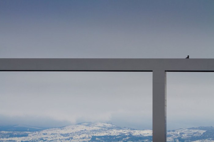 Sleek pedestrian bridge in Coviha Portugal by JLCG Arquitectos, contemporary architecture, bridge design