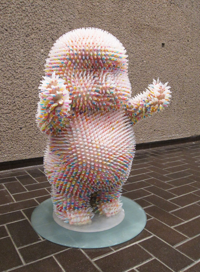 Three-Studio_Soy-sauce-fish-container-sculpture_collabcubed Fish soy sauce container sculptures, Three Studio, Tokyo Baby, Contemporary Japanese Art, Cool Sculptures