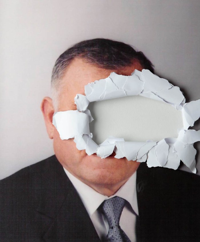 Contemporary Italian Art, Political commentary art, Adalberto Abbate, GAM, Selfportrait: Build, Destroy, Rebuild