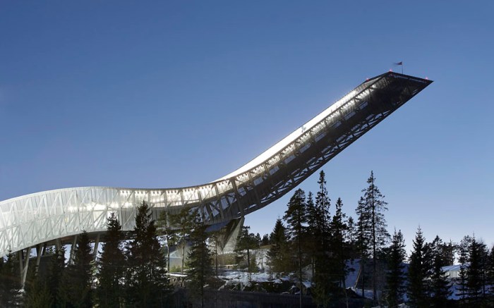 cool architecture, ski jump near Oslo 2011, JDS Architects, Holmenkollen ski jump
