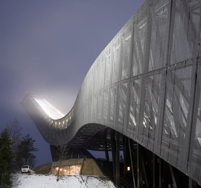 cool architecture, ski jump near Oslo 2011, JDS Architects, Holmenkollen ski jump