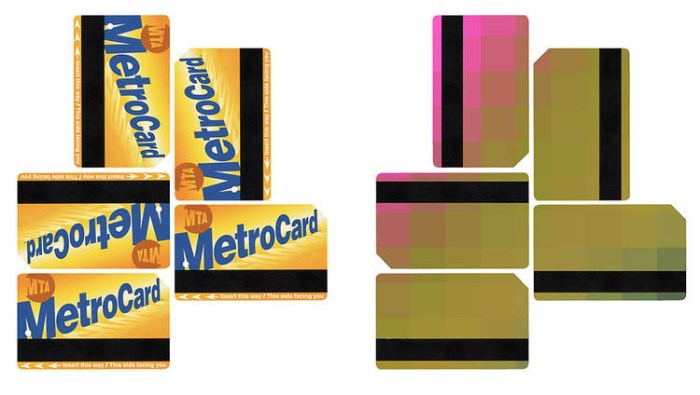 Proposal for MetroCard Advertising as game or scavenger hunt, puzzle pieces. Smart design and advertising