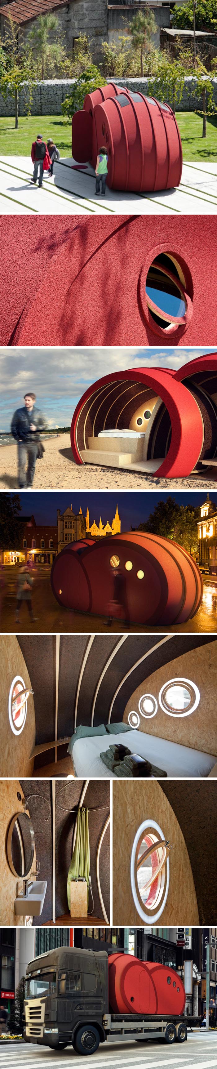 experimental housing concept, mobile sustainable module, Gabriela Gomes, Portuguese architecture