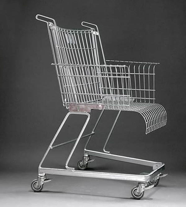 shopping cart chair, Frank Schreiner, Stiletto Studios, Vitra, fun chair design