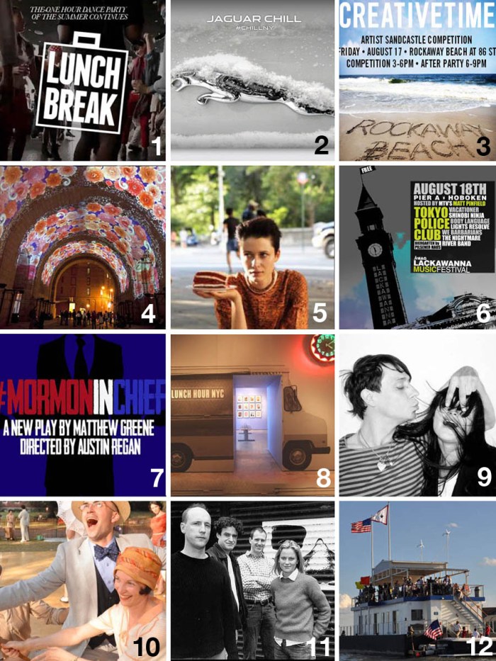 CultureOnTheCheap_NYC_Wknd_8-17-2012_collabcubed Free and cheap things to do in New York City the weekend of August 17, 2012, Free and Cheap cultural events in NYC, Music, Art, Food, Comedy, Fun and Free