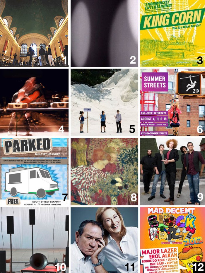 CultureOnTheCheap_NYC_Wknd_8-3-2012_collabcubed Free and Cheap things to do in NYC August 3 to 5, 2012, New York City Cheap, Free, Affordable Cultural Events, Music, Art, Food, Performance, Theater, Architecture, Fun Events, Cool Events