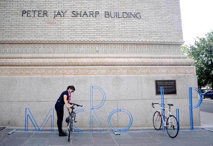 BAM alphabet bike racks by David Byrne, Micro Lip