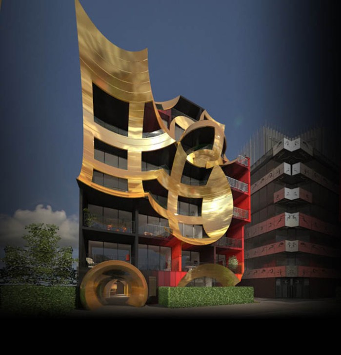 Orbis apartment building, South Melbourne, Cool Facade, Surreal architecture, contemporary architecture in Australia, ARM