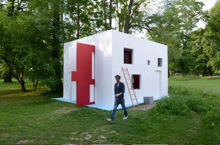 Breathing House, Interactive architecture/art, cool and contemporary architecture, art experience, Galerie Catherine Bastide, Parc Saint Léger