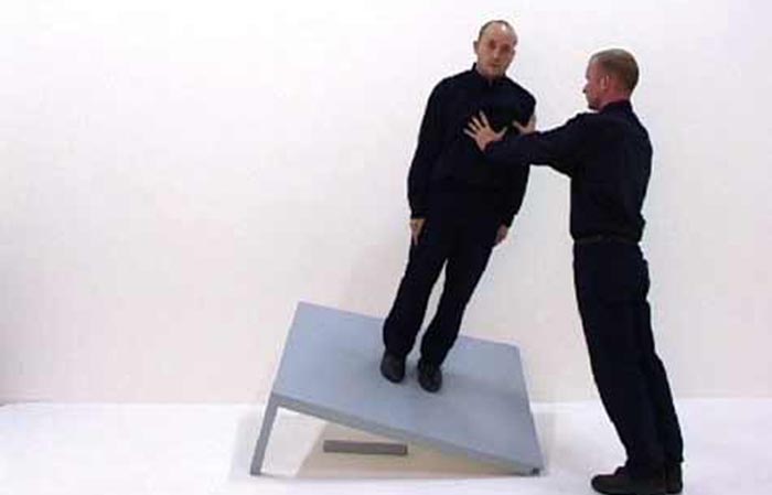 Conceptual Art, Contemporary video works, experiments in motion and falling, humorous art, photography, video