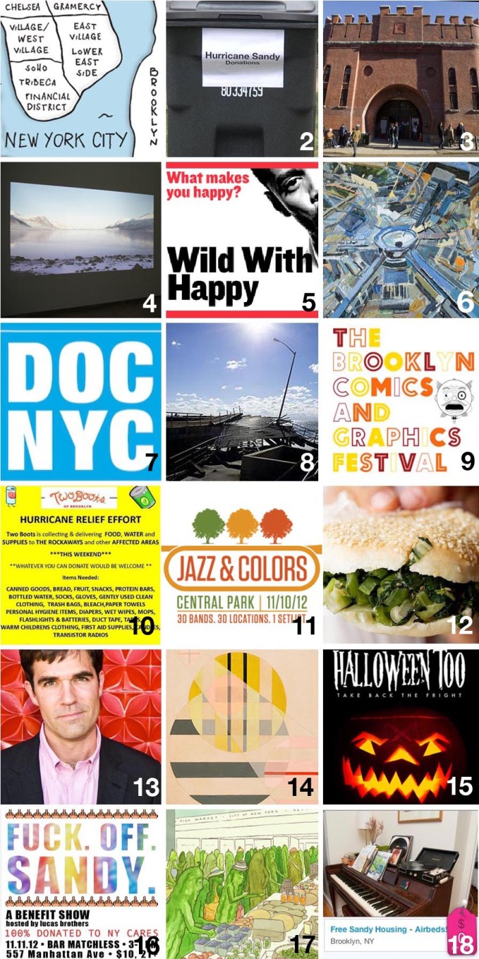 CultureOnTheCheap_NYC_Wknd_11-9-2012_collabcubed Free & Cheap things to do in New York City 11/9 to 11/11, art, film, theater, architecture, dance, comedy, food plus ways to support Hurricane Sandy Relief Efforts this weekend.