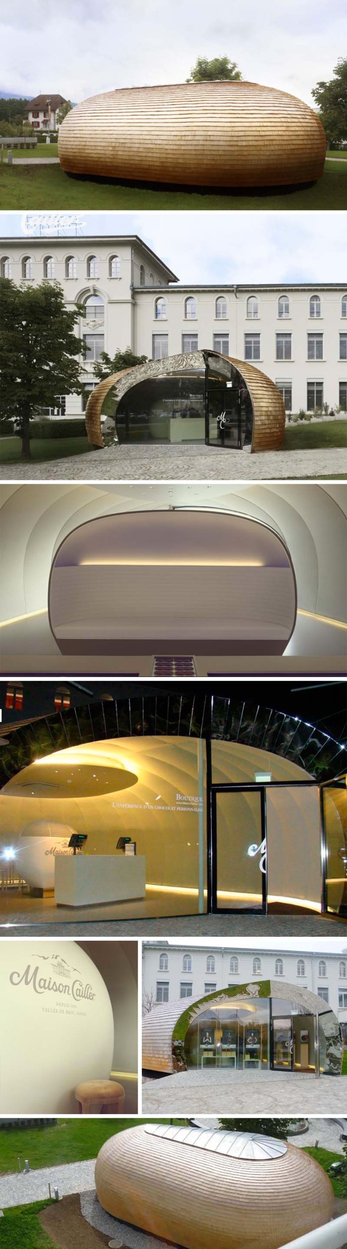 Maison-Cailler-Chocolat_Mathieu-Lehanneur_chocolate-boutique_collabcubed Maison Cailler, Swiss Chocolate Boutique Flagship store, mathieu Lehanneur, Broc, Switzerland, Anna Moussinet