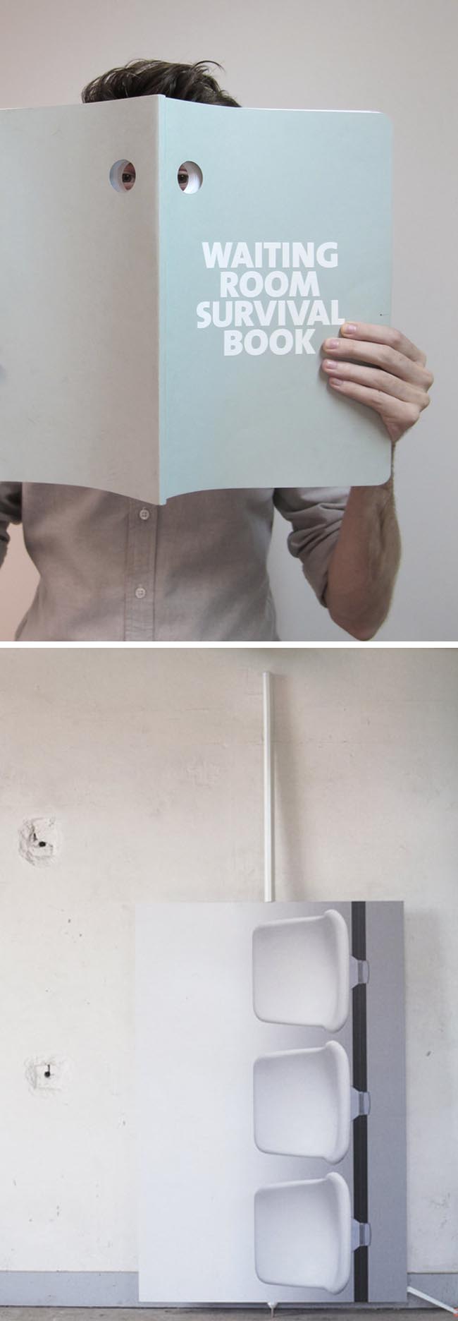 Philip Luschen, humorous Dutch design and art, Waiting room survival gear