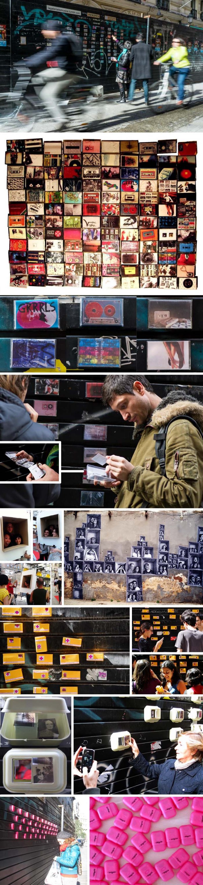 la galeria de magdalena, lagaleriademagdalena, regalos urbanos, urban gifts, street art from spain, Reichel Congosto, Isa Arenas, participatory art, gallery on the streets