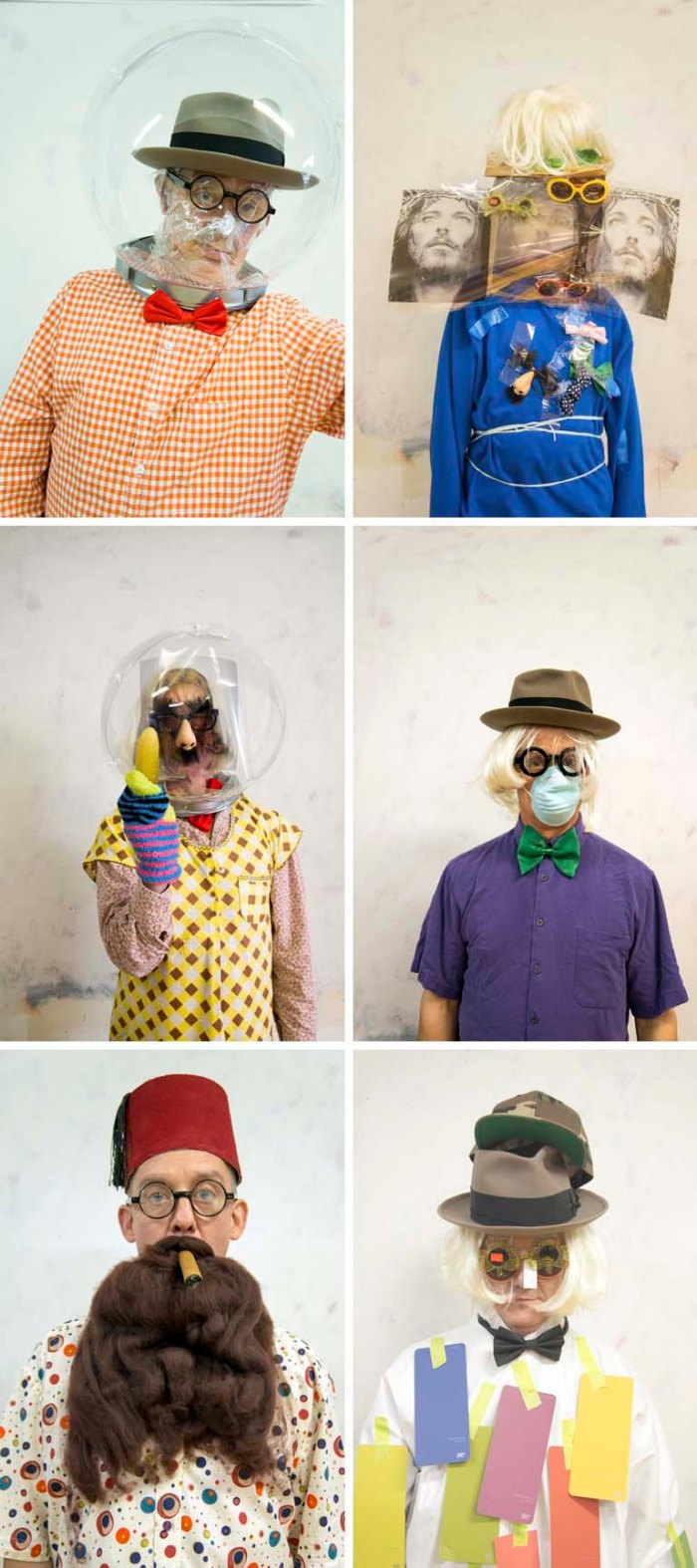 Latest self-portraits by Fred Cray at Janet Borden Gallery as part of the group show Articulate