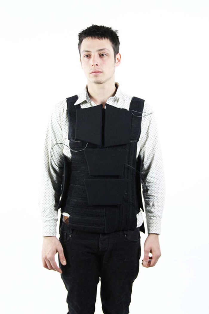 Wesley Chau, RISD ID Senior, Drop the Beat a wearable electronic drum set vest