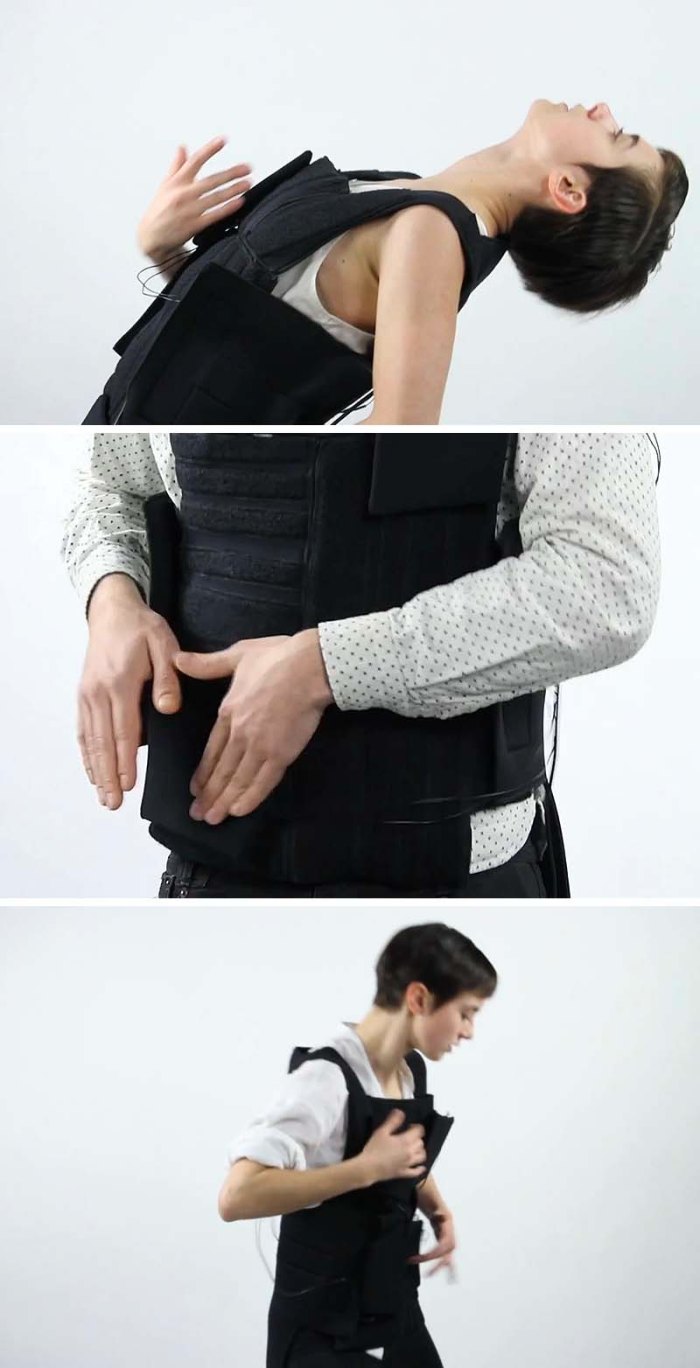 Wesley Chau, RISD ID Senior, Drop the Beat a wearable electronic drum set vest