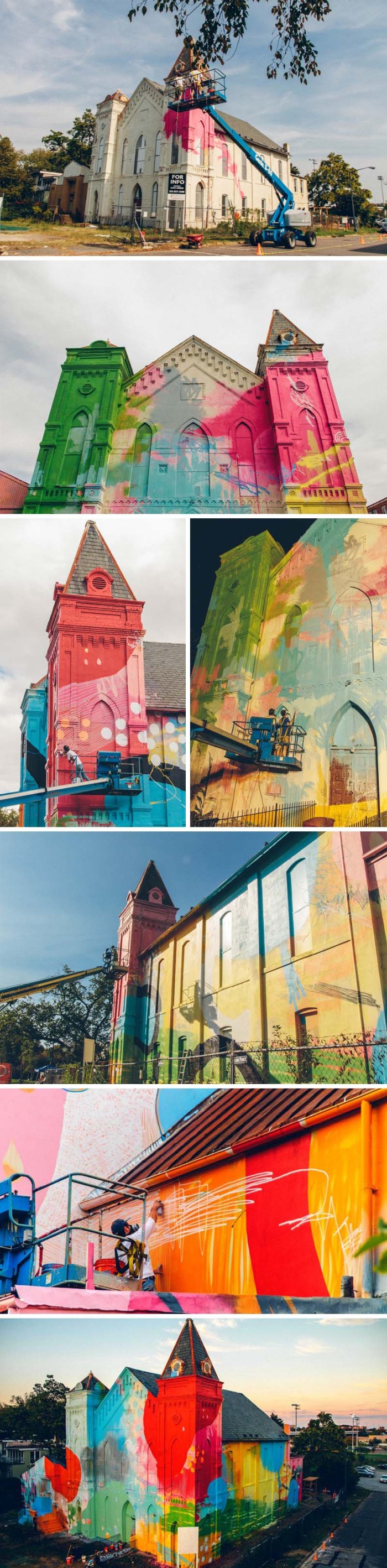 Hense, Graffiti, Street Art, Washington DC Church, Murals, WCAC, Washington DC- Cultural Arts Center