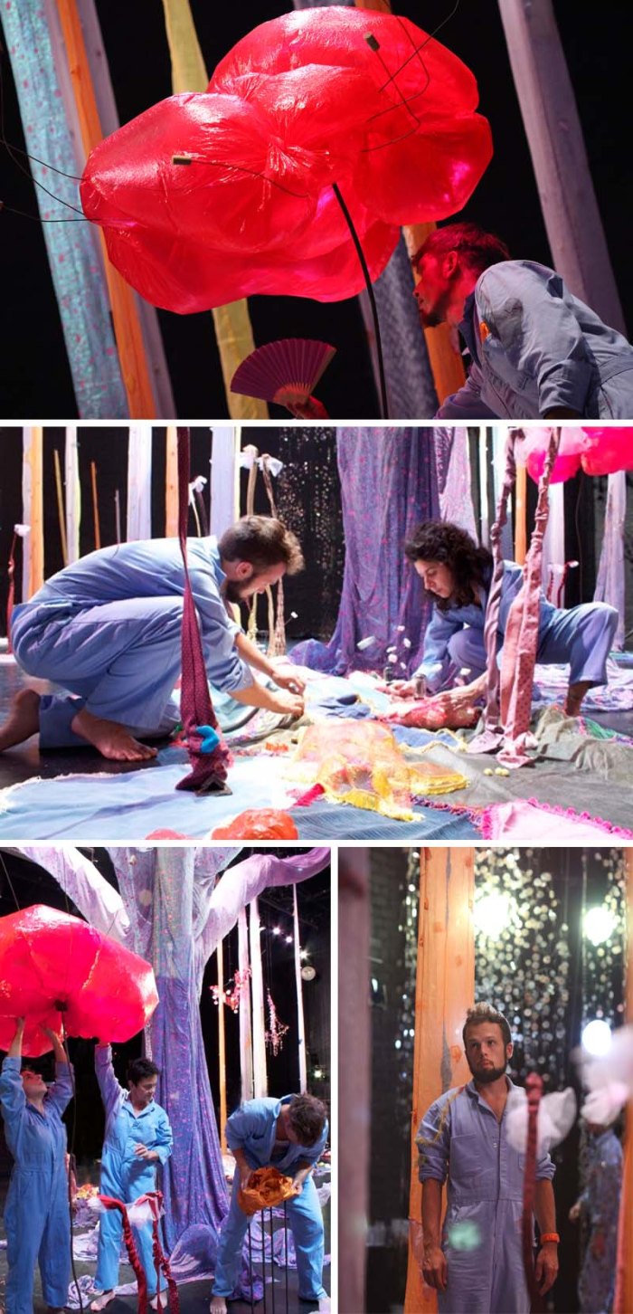 Performance Art piece on the ecosystem and importance of sustainability, PearlDamour, How to Build a Forest, Granoff Center, Brown University