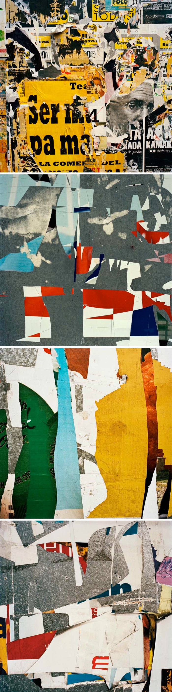 Mark Hartman Photography, Billboards, photo series of billboards with ripped down postings creating a collage effect