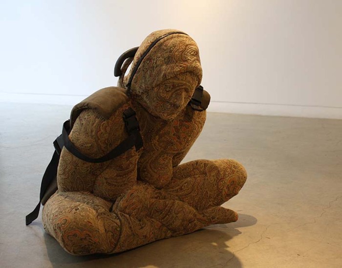 Nausheen Saeed, Pakistani Contemporary Art, Females as baggage or luggage, sculpture, Carrier, Scope 2013