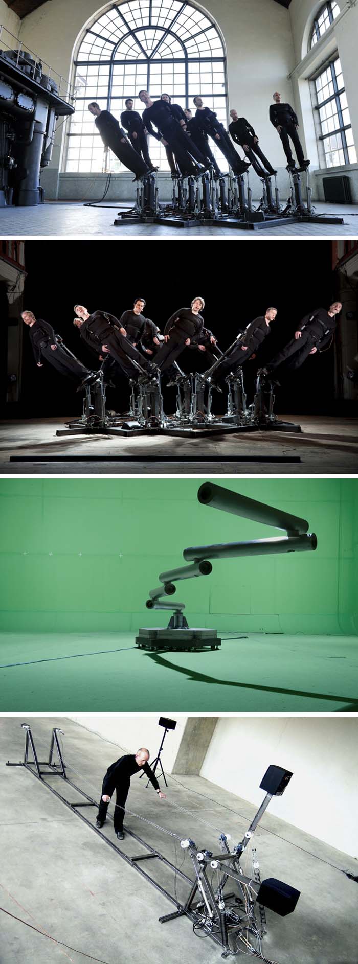 Human Pendulum, mechanical installation that moves singers as they sing, Pendulum Choir, Cod.Act