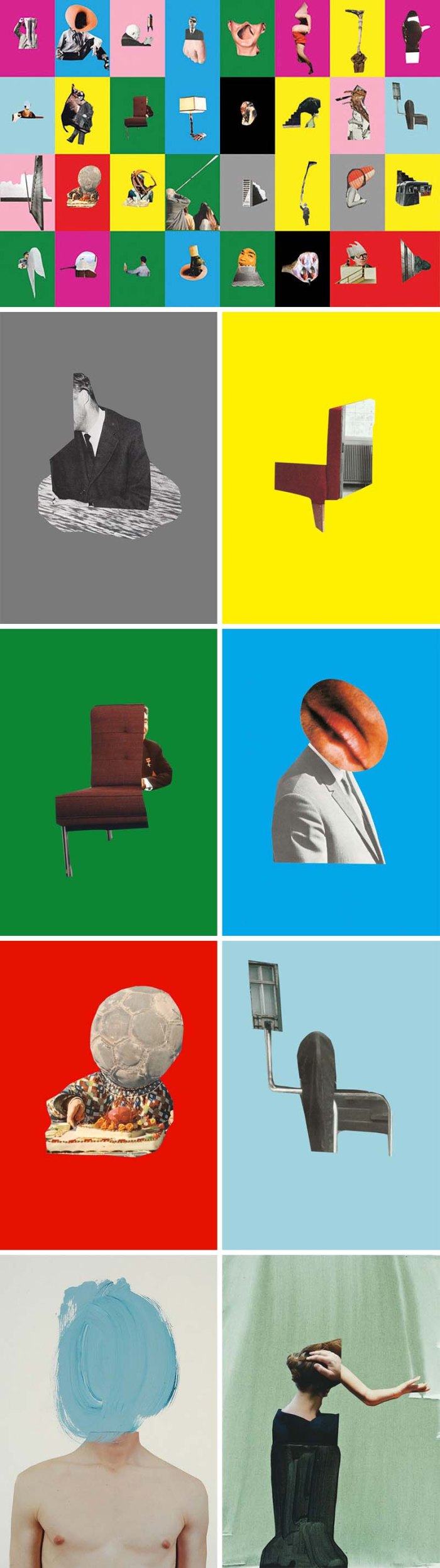 Sergei Sviatchenko, contemporary photo collage, ukrainian contemporary art, Less series,