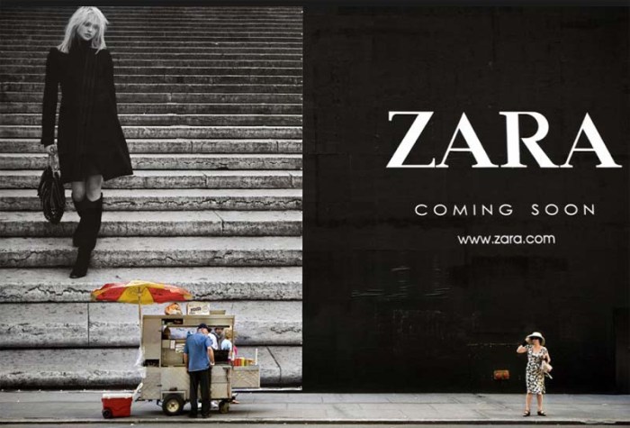 NYC Street Photography series by Natan Dvir focusing on billboards/ads/plywoods, series titled Coming Soon. Contemporary photography, street scenes, Zara