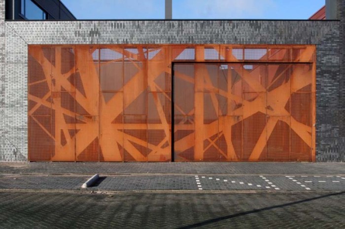 Graphic Surgery, Gateway fence in Amsterdam, Penta Architects, Street Art, graphic design, Abstract geometric patterns