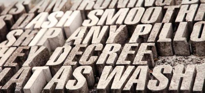 Wellington Writers Walk is a typography filled waterfront park in New Zealand, Catherine Griffiths and Fiona Christeller