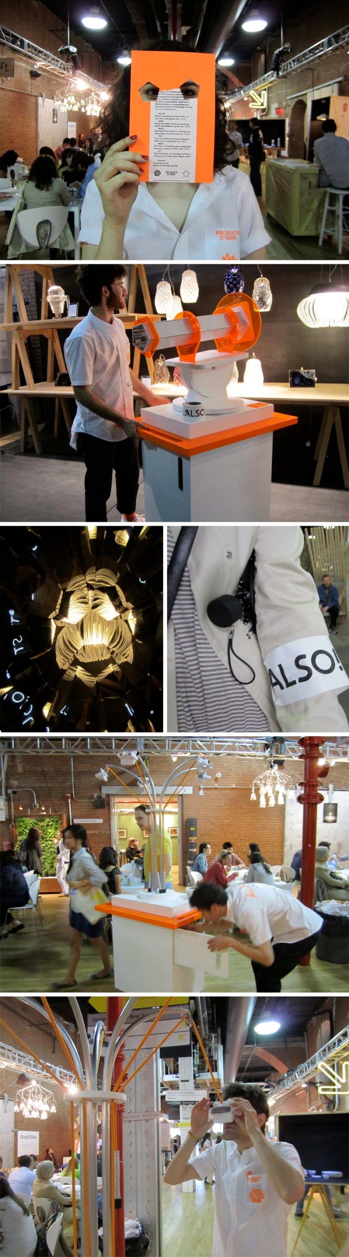 Also! Project, SVA students at Wanted Design Fair, The Tunnel, NYC 2013. Interactive carts.