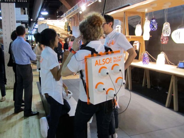 Also! Project, SVA students at Wanted Design Fair, The Tunnel, NYC 2013. Interactive carts.