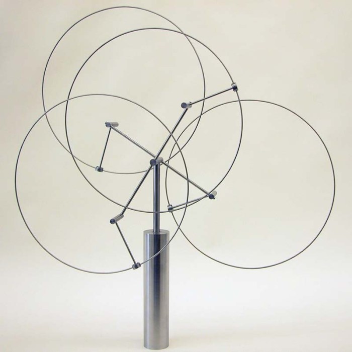 Anne Lilly, Interactive kinetic stainless steel sculptures, mechanical sculpture, temporal tincture