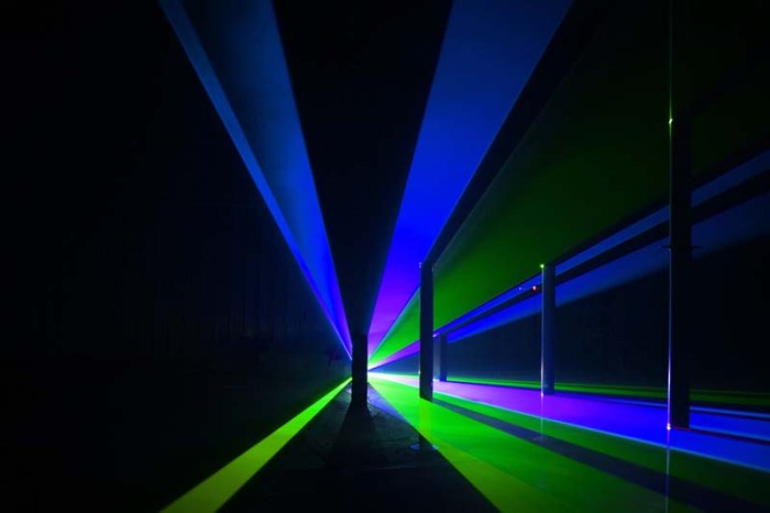 Light sculptures by Jayson Haebich, shadow and light playing with sense of depth & perception, Light Art
