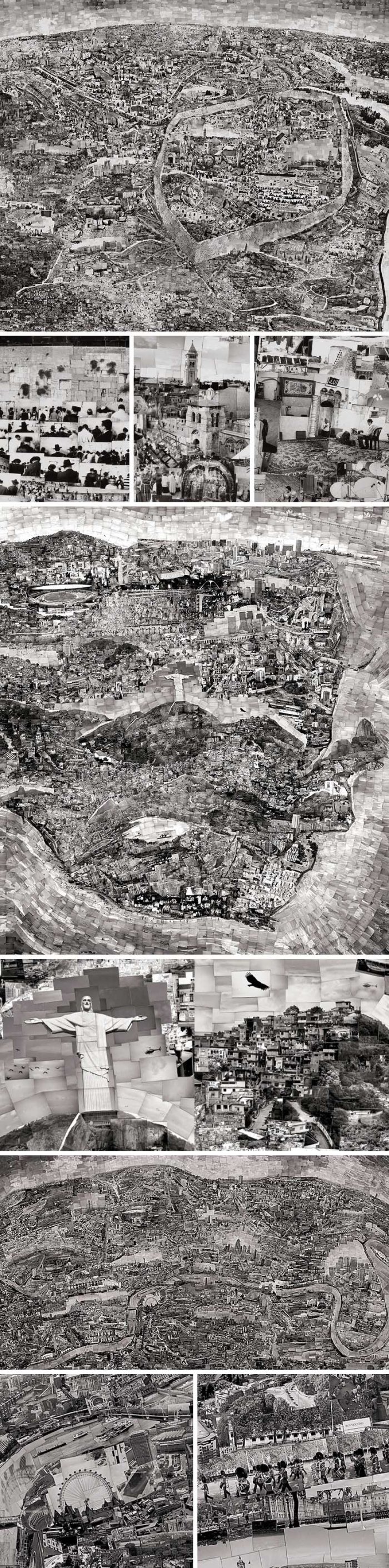 Diorama Maps, photo collaged maps by Japanese artist Sohei Nishino. Fantastically intricate and beautiful maps based on his own journeys through the cities and memory