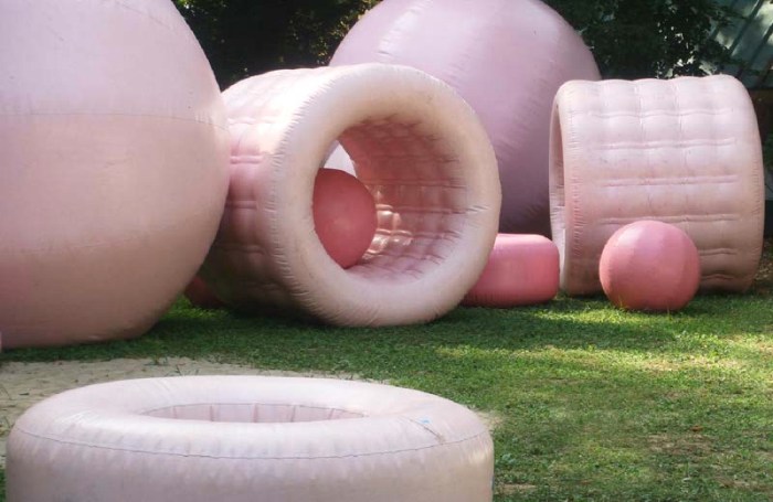 Topotek 1, Cool, inflatable, temporary playground, installation, interactive, landscape architecture, State Garden Show Wolfsburg