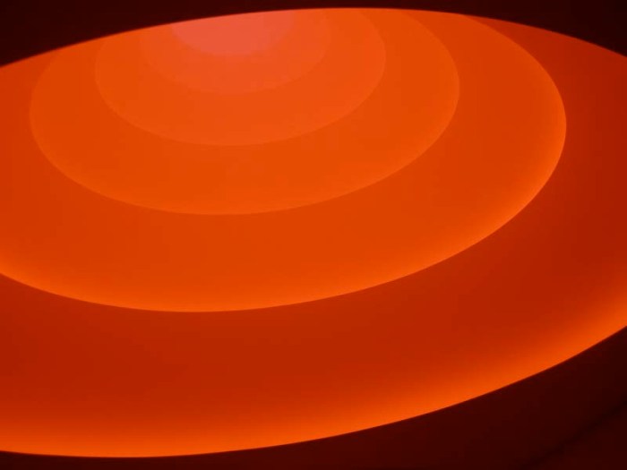 James Turrell Guggenheim, Aten Reign, Elliptical Skyspace, Guggenheim Rotunda, cool light installation
