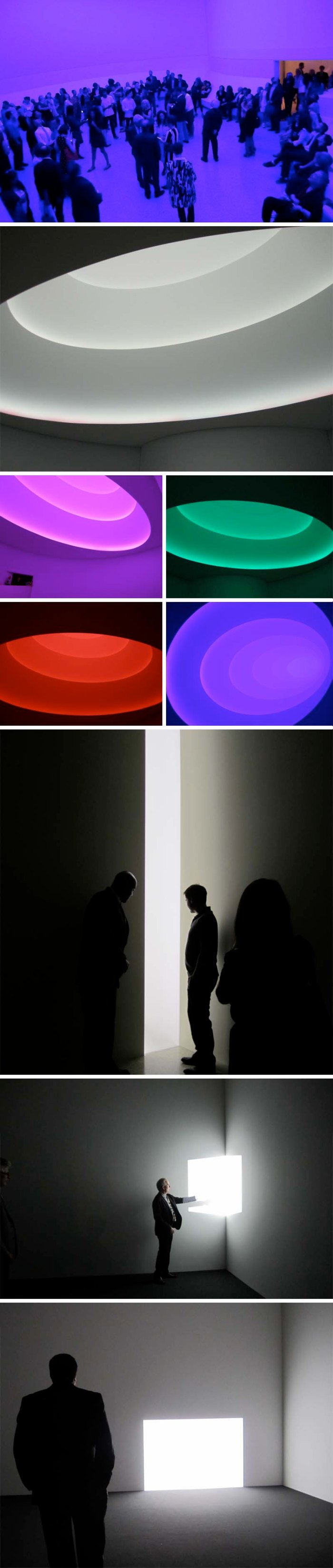 James Turrell Guggenheim, Aten Reign, Elliptical Skyspace, Guggenheim Rotunda, cool light installation