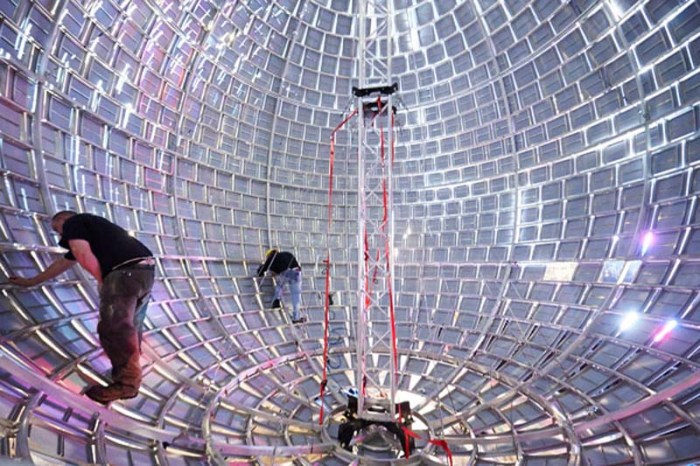World's Largest Disco Ball, One Thousand Speculations by Michel de Broin for Luminato Festival, Toronto