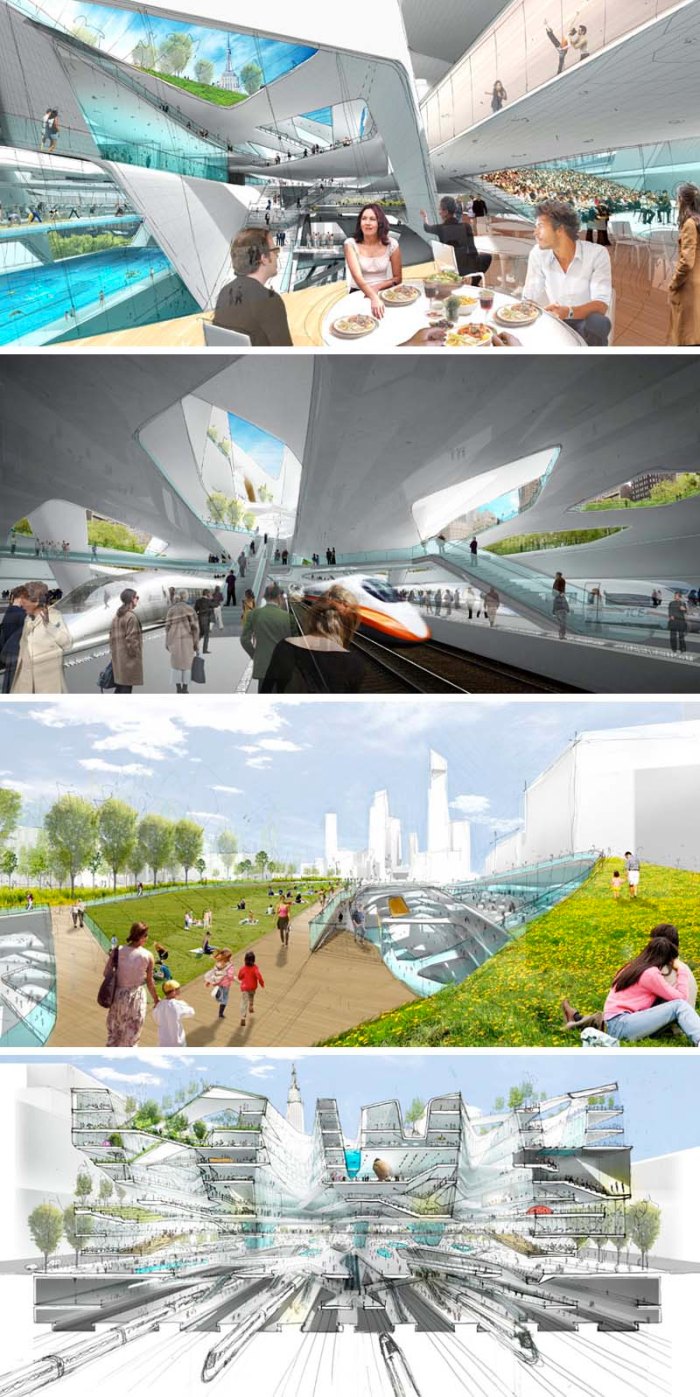 Proposal for new Penn Station by Diller Scofidio + Renfro for Municpal Arts Society. One of four architects asked to submit designs